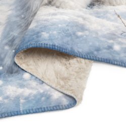 Snowy Mountain Cat Sherpa Blanket, Winter Fleece Throw, Cozy Cat Blanket, Christmas Gift for Cat Lovers-50″x60″ 17 sublimated sherpa blanket tan 50x60 product details 2 6a8085368c404