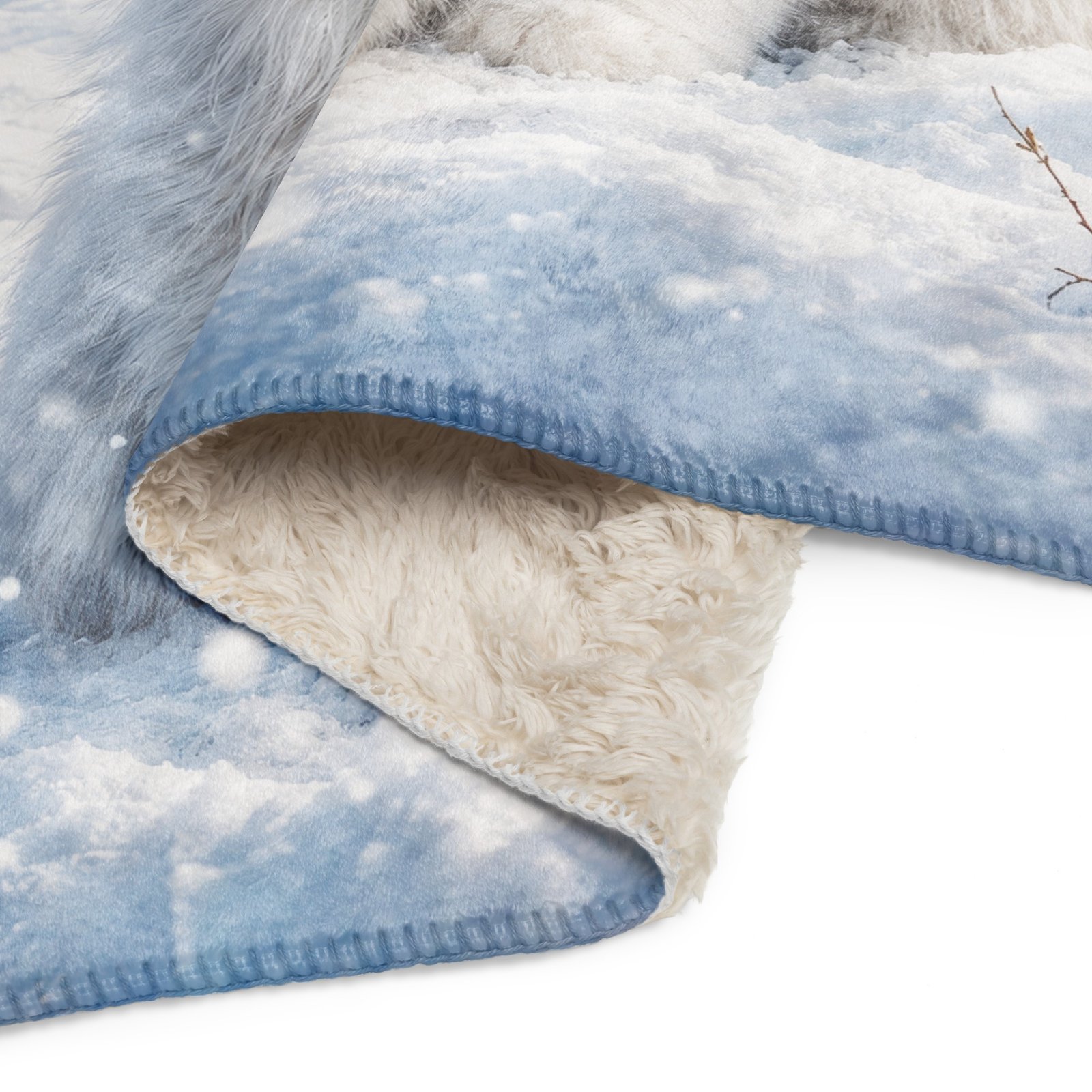 Snowy Mountain Cat Sherpa Blanket, Winter Fleece Throw, Cozy Cat Blanket, Christmas Gift for Cat Lovers-50″x60″ 8 Snowy Mountain Cat Sherpa Blanket, Winter Fleece Throw, Cozy Cat Blanket, Christmas Gift for Cat Lovers-50″x60″ - Image 8