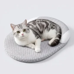 Cozy Cat Bed – Cooling Plush Cat Bed for Indoor Cats, Soft Breathable Pet Bed for Sleeping, Lounging and Relaxation 6 Ab6d9908399364c2391d5239722ed35fdc