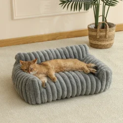 Cozy Cat Bed – Plush Calming Cat Bed for Indoor Cats, Soft Comfortable Pet Bed for Sleeping, Lounging and Relaxation 13 S0173c29569844ca0aa38dee073363c301