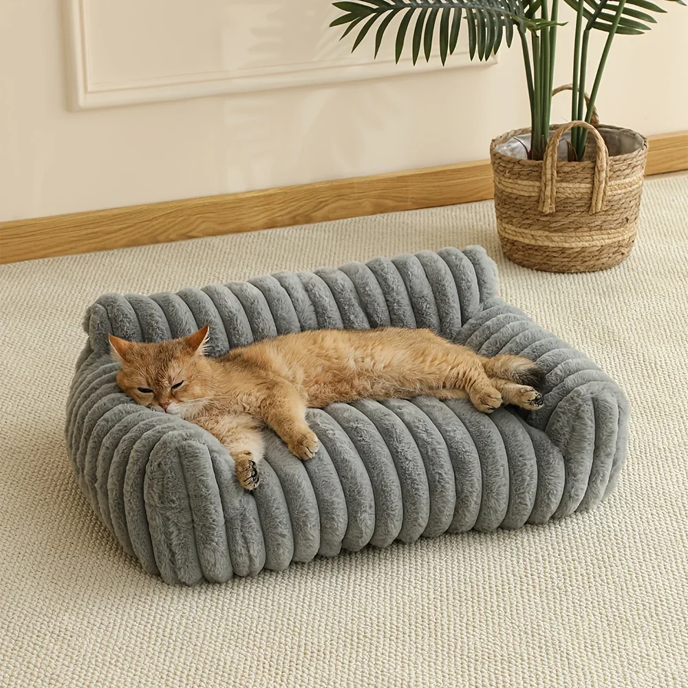 Cozy Cat Bed – Plush Calming Cat Bed for Indoor Cats, Soft Comfortable Pet Bed for Sleeping, Lounging and Relaxation 7 Cozy Cat Bed – Plush Calming Cat Bed for Indoor Cats, Soft Comfortable Pet Bed for Sleeping, Lounging and Relaxation - Image 7