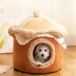 Cozy Cat Cave Bed – Plush Indoor Cat House for Kittens and Cats, Cute Pink Hideaway 7 S263d7df2b36a476f8185b2681934d5f1k