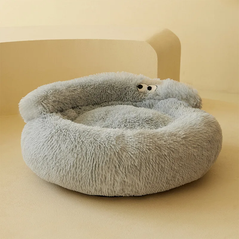 Cozy Cat Bed – Plush Calming Donut Cat Bed for Indoor Cats, Soft Fluffy Pet Nest for Sleeping, Lounging and Relaxation 13 Cozy Cat Bed – Plush Calming Donut Cat Bed for Indoor Cats, Soft Fluffy Pet Nest for Sleeping, Lounging and Relaxation - Image 13