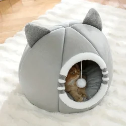 Cozy Cat Cave House – Soft Indoor Cat Bed with Enclosed Hideaway for Kittens and Cats 9 Sab511ed0bc9745d1b820fa2f62d657deL