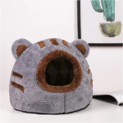 Cozy Cat Bed Cave – Plush Covered Cat Bed for Indoor Cats, Warm and Comfortable Cat Hideaway for Sleeping, Napping and Relaxation 9 Sb7bc7956cc454f4ba6cd6dd520d0af41o