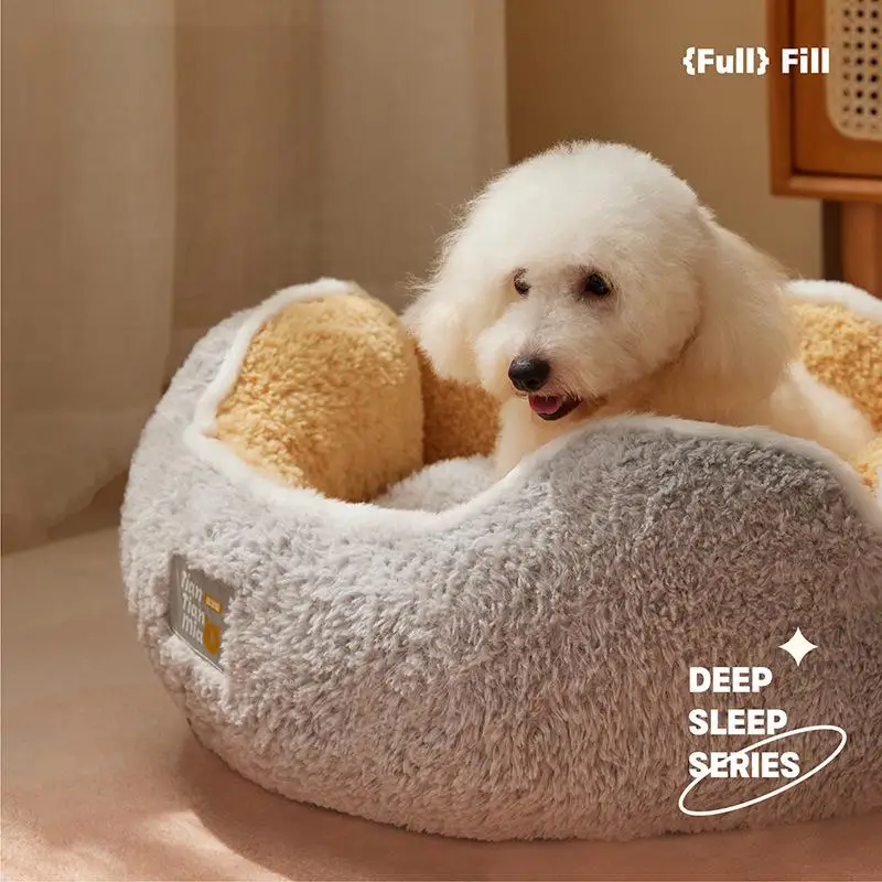 Cozy Cat Bed – Plush Calming Donut Cat Bed for Indoor Cats, Soft Fluffy Pet Nest for Sleeping, Lounging and Relaxation 3 Cozy Cat Bed – Plush Calming Donut Cat Bed for Indoor Cats, Soft Fluffy Pet Nest for Sleeping, Lounging and Relaxation - Image 3