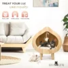 Cozy Wooden Cat House