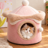 cozy cat cave bed