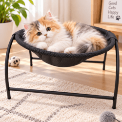elevated cozy cat lounger 2